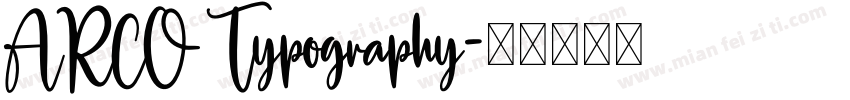 ARCO Typography字体转换